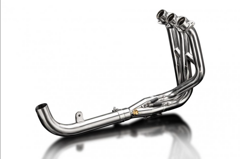 Triumph Daytona 675 2006-08 Delkevic Stainless Steel Header & Collector Set (Round Port)