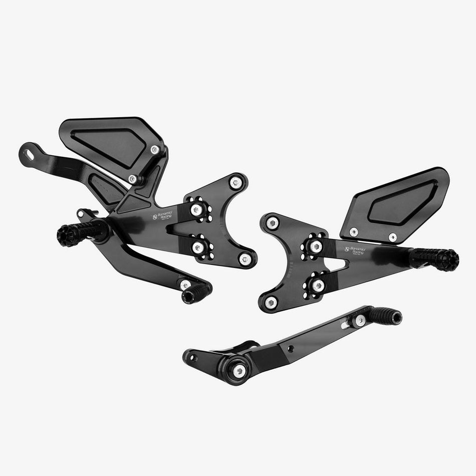 Yamaha YZF R1/M 2015-22 Bonamici Racing Rearsets (Akrapovic Exhaust)