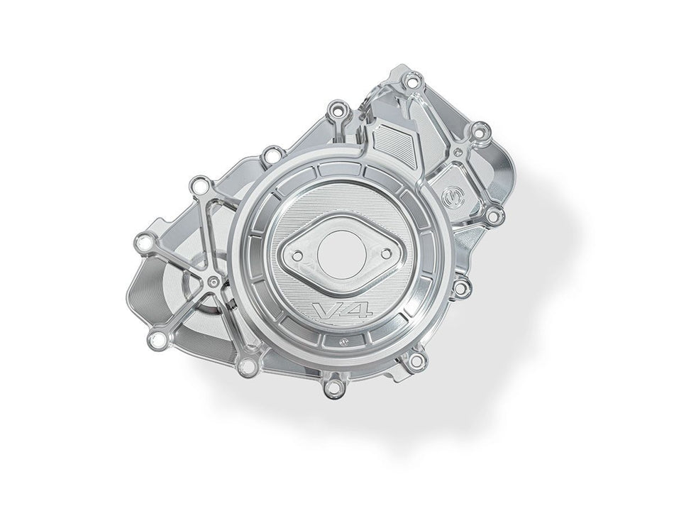 Ducati V4 / S 2025> Motorcorse Aluminium Alternator Cover Protection with Titanium Screws
