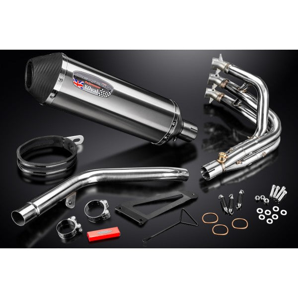 Daytona 675 675R 2009-2012 Full Exhaust 4-1 with 343MM X-Oval Stainless Steel Can