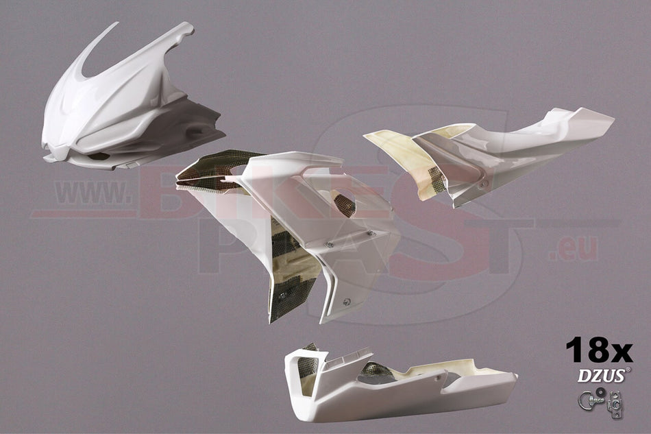 Aprilia RS 660 2021-24 Bikesplast Race Full Fairing and Seat Unit in Fiberglass