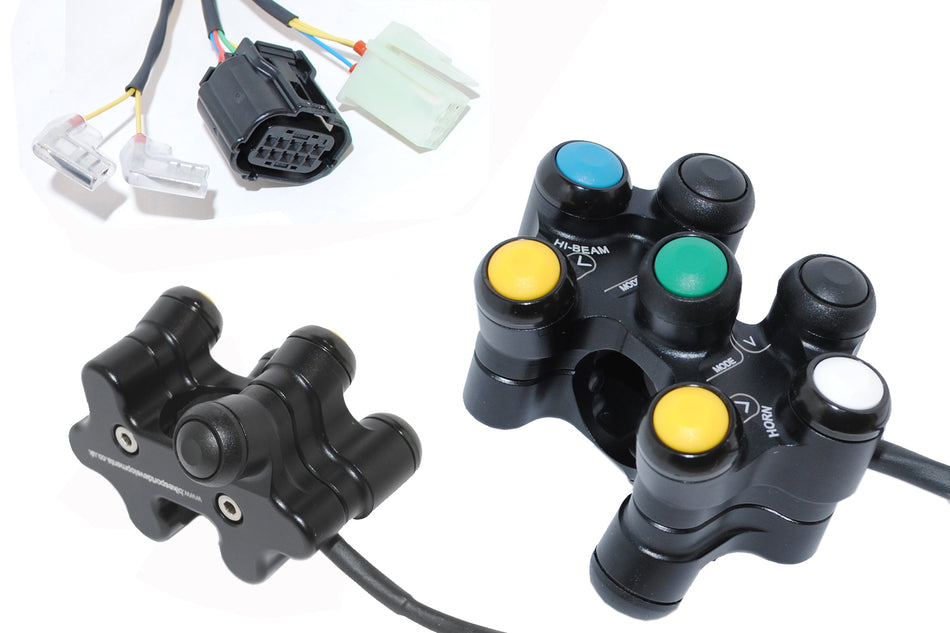 Yamaha R1 2015 onward - 8 function race switch - handlebar mount - All road functions