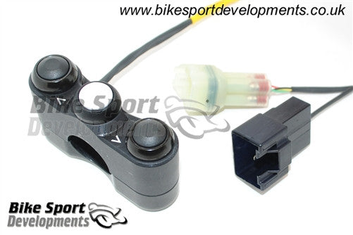 Kawasaki ZX-10R 2016> Race/Track Bike Handlebar Switch Assembly - 3 Button Left Side Switch Up / Select / Down